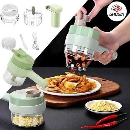 Multi-Functional 4-in-1 Electric Food Chopper